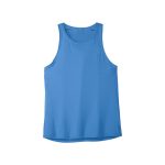 Men’s solid light blue gym singlet with a sleeveless athletic design.